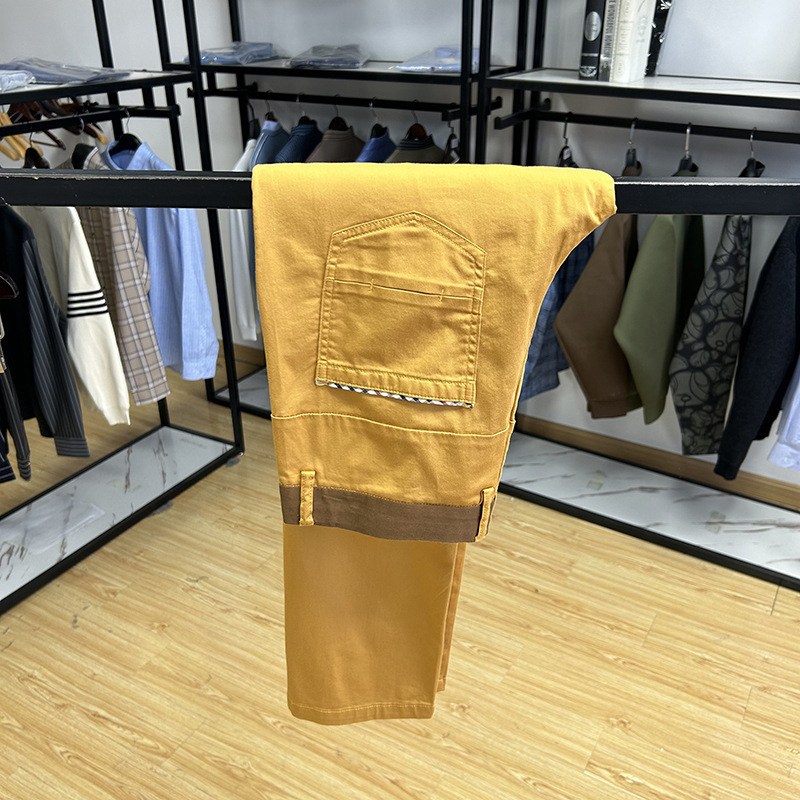 Comfortable Skin-friendly Breathable Slim-fit Straight Cropped Pants