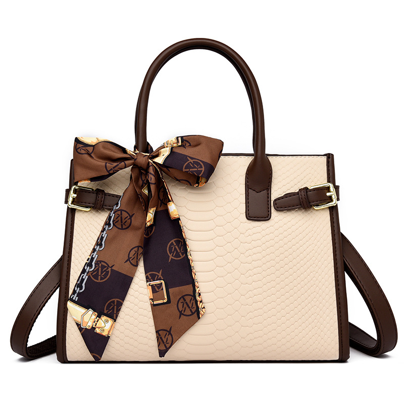 Snake-Print Leather Crossbody Bag, picture 7 of 7
