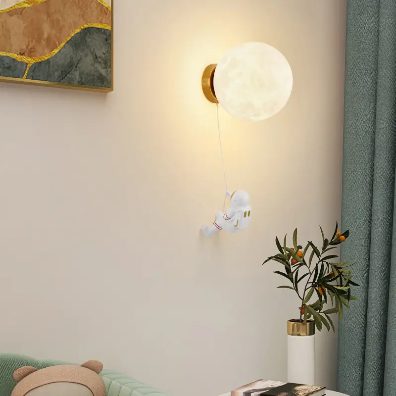 Children's Room Moon Wall Lamp Modern Minimalist