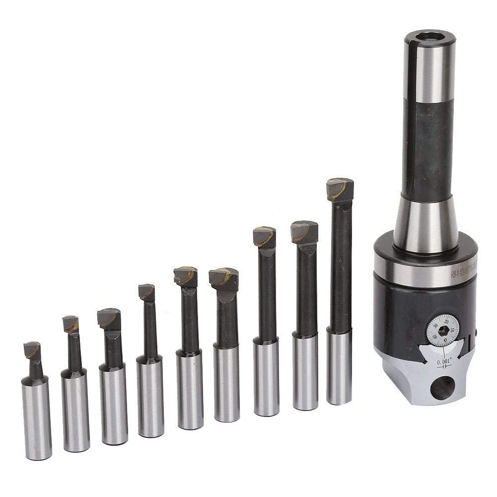 Title 4, R8 Shank Inch Boring Head Set for precision mac...