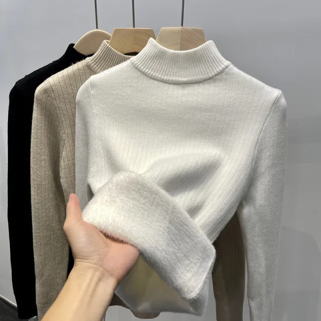 Single layer Fleece lined Inner Wear Thermal Base Knitwear White - Shop at LoveMi