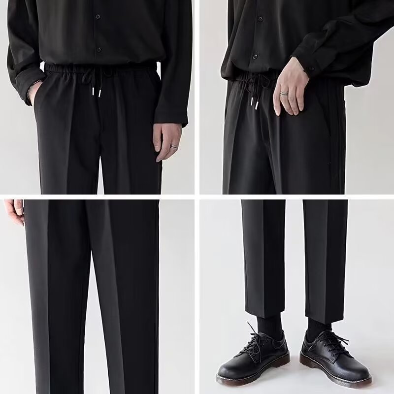 Anti-wrinkle Stretchy Straight-leg Dress Pants
