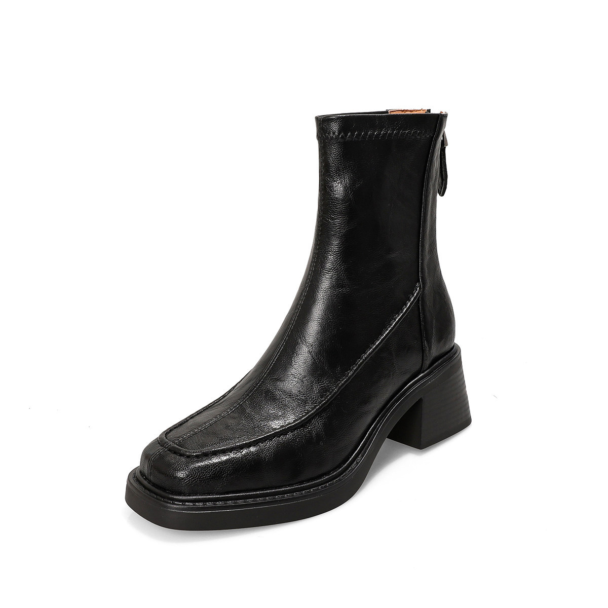 Square Toe Ankle Boots
