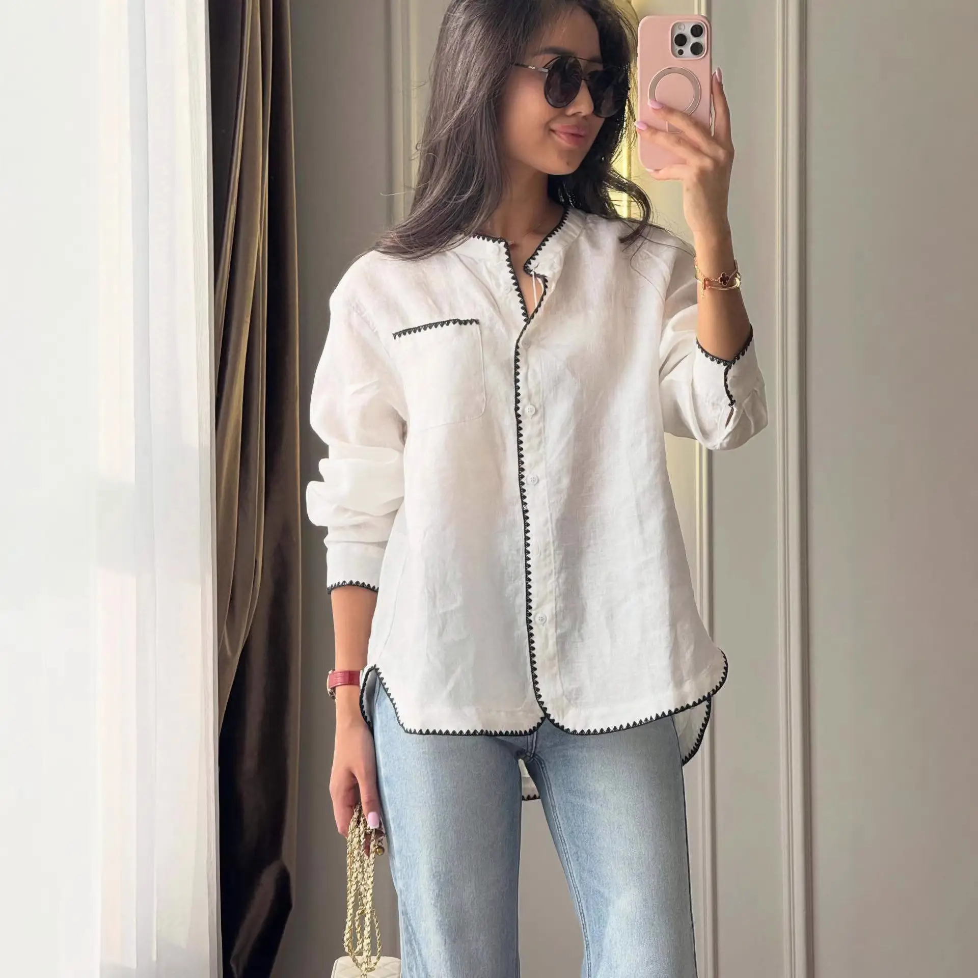 Casual All-Match Linen Long-Sleeve Shirt