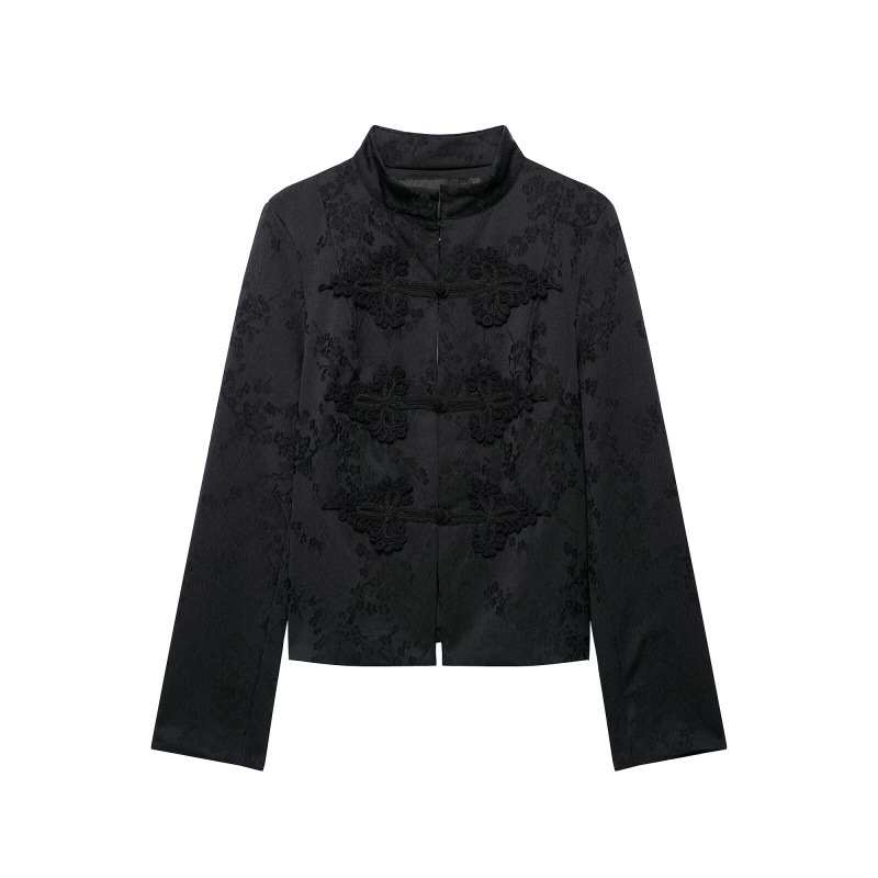 Women's Elegant Jacquard Drawstring-tie Waistcoat