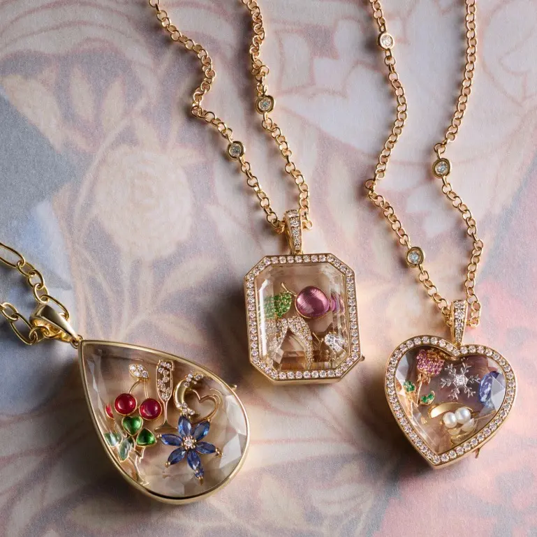 Glass-opening Necklace DIY Pendant