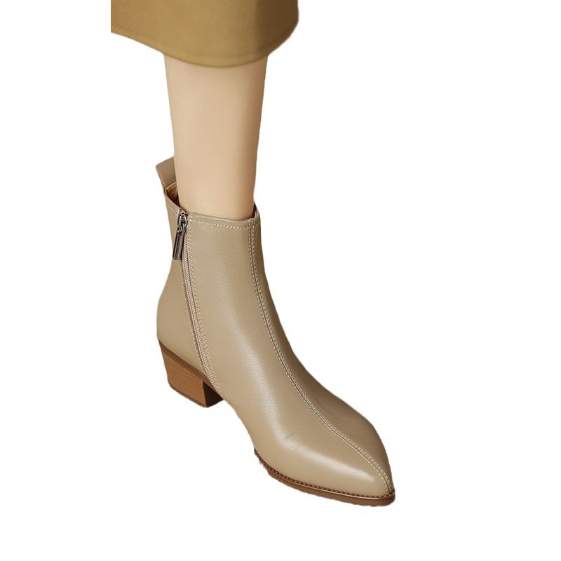 Pointed-Toe Ankle Boots