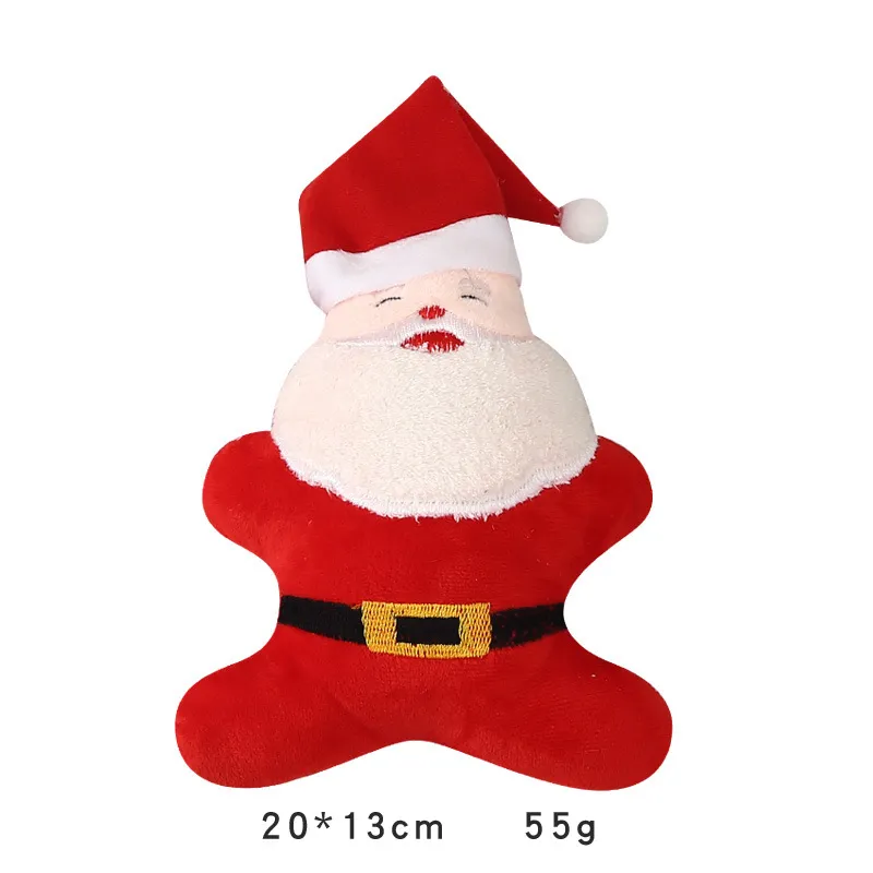 Christmas Dog Plush Sounding Puppy Pets Toy Santa Claus Decorations Pet Products - Santa Claus