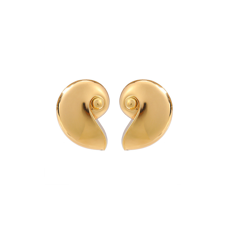 Vacation Style Conch Shape Earrings Necklace