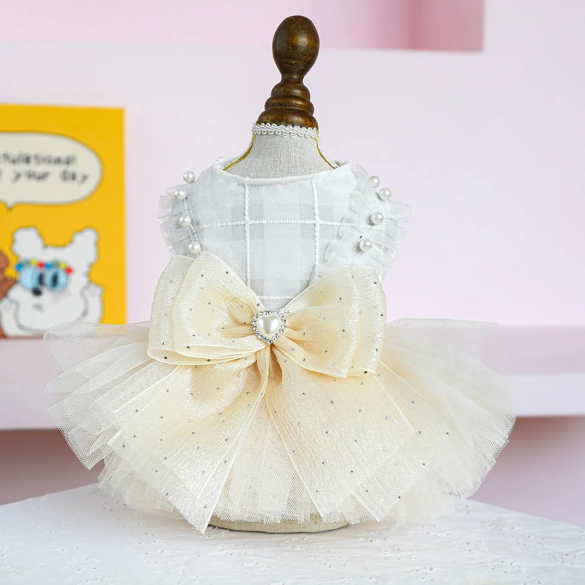 Dog Clothing Tulle Tutu Skirt Chest