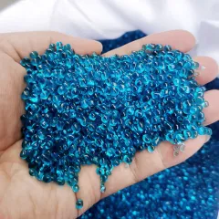 Sea Blue Glass Sand Beads Fish Tank Landscaping Decoration - Dark 3To4Mm - View 1