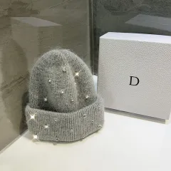 Autumn-Winter Warm And Thickening Trend All-match Sweet Knitted Toque - High Grade Gray - View 1