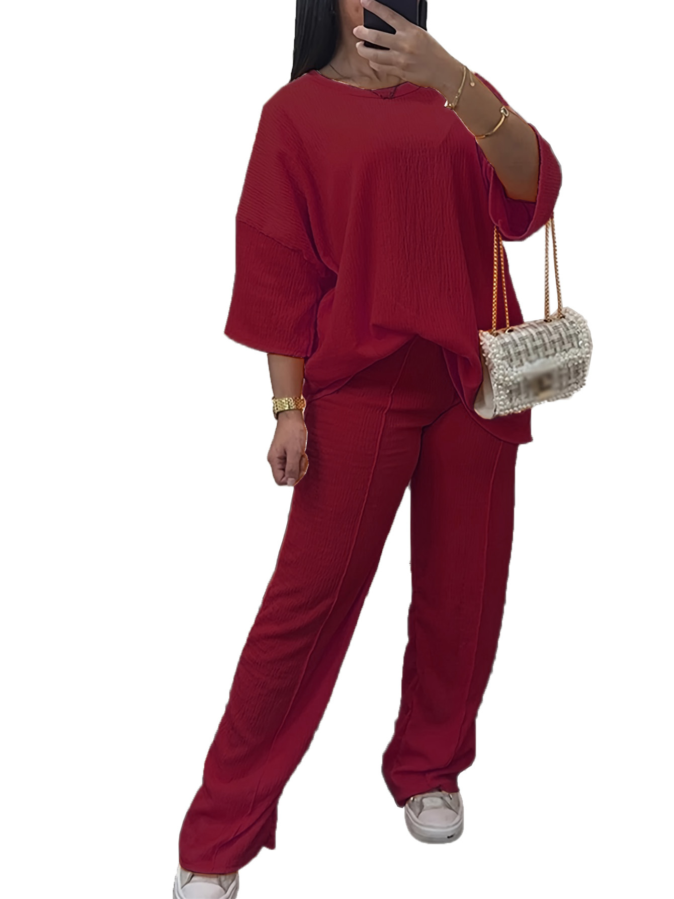 Large Size Casual Suit Women's Clothing