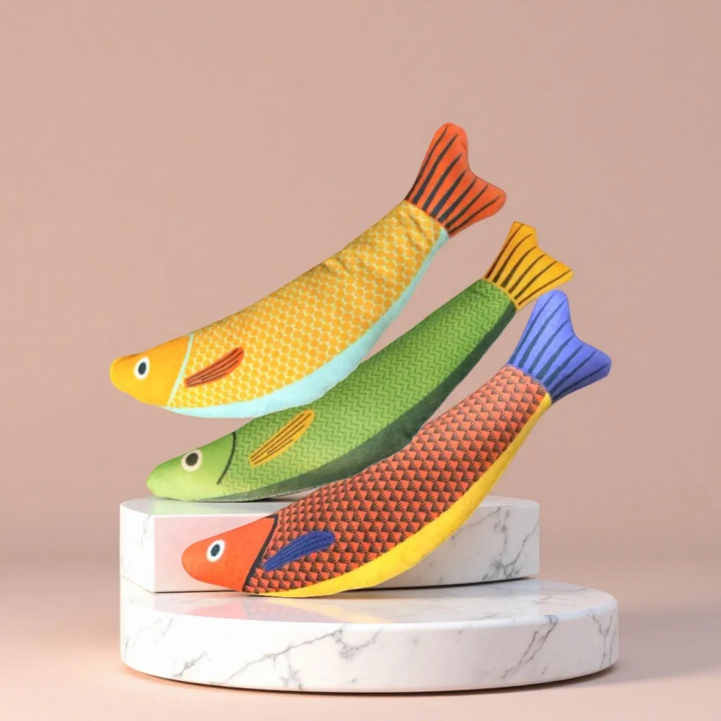 New Pet Cat Toy Jute Fish