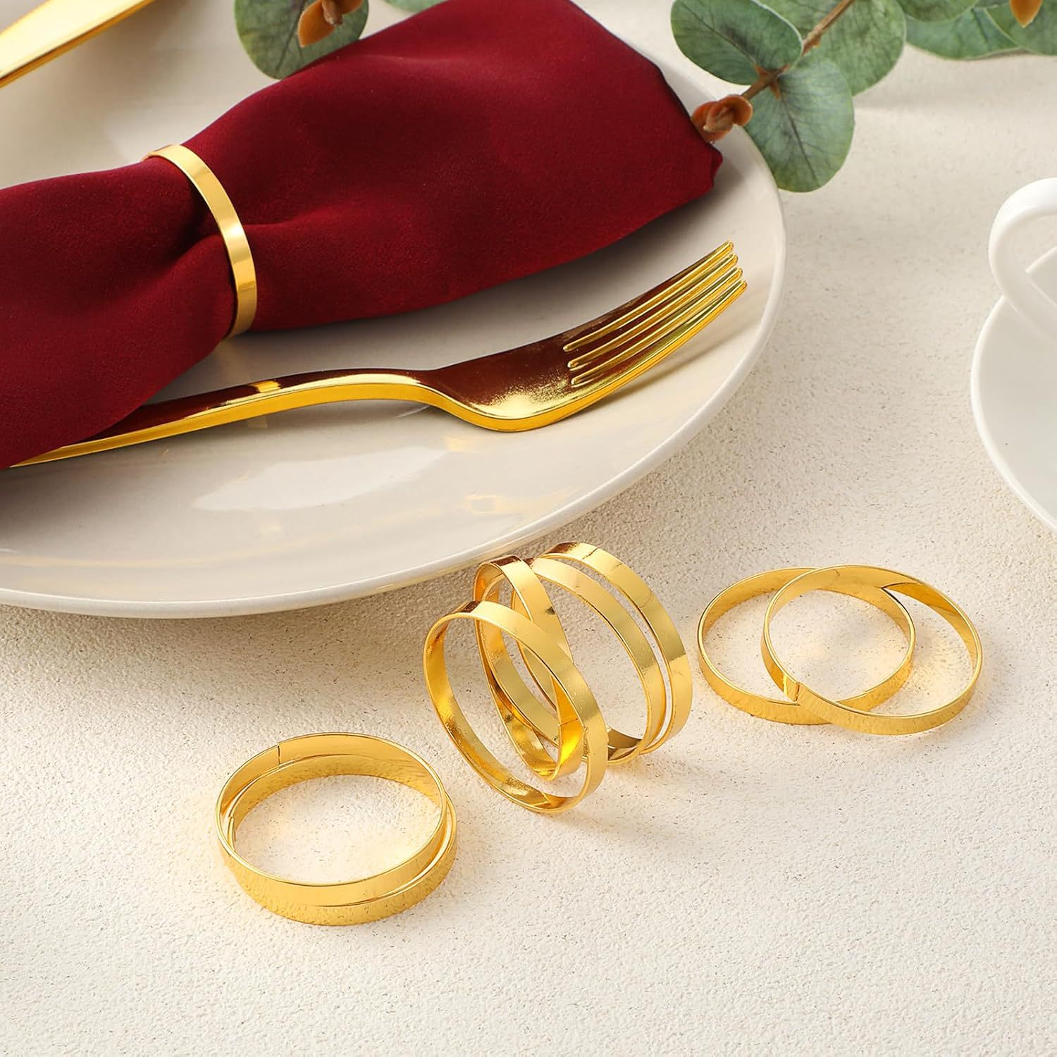 Cross-border Ring Napkin Buckle Gold Fashion Napkin Ring Hotel Table Setting