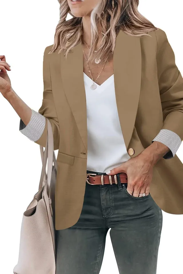 Women's Cardigan Button Small Coat Long Sleeve Short Suit G76Z330 Xxl - Shop at LoveMi