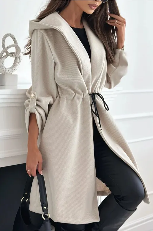 Women's Casual Long Sleeve Fall Winter Coat Apricot - Shop at LoveMi