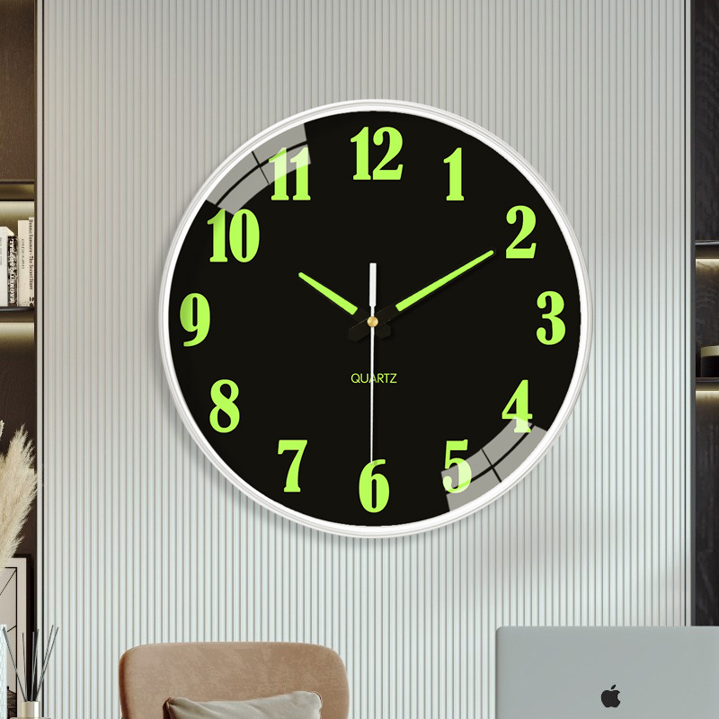8 Inch 20cm Wall Clock Home Living Room Decoration Luminous Clock