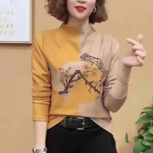Turtleneck Fashion Top For Women Yellow - Shop at LoveMi