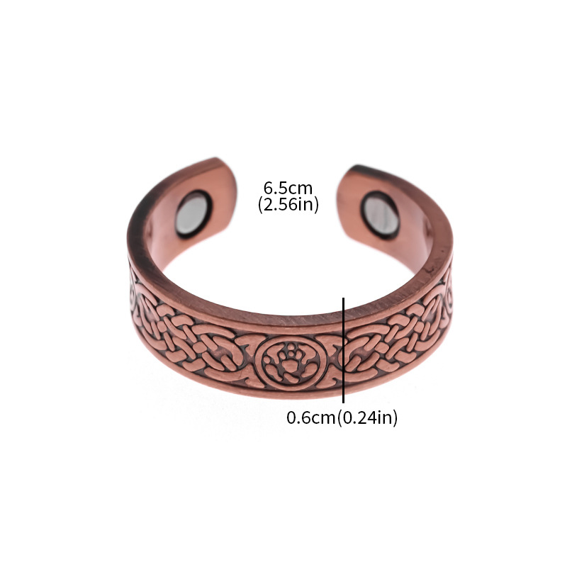 Copper-plated Letter Open-ring Jewelry