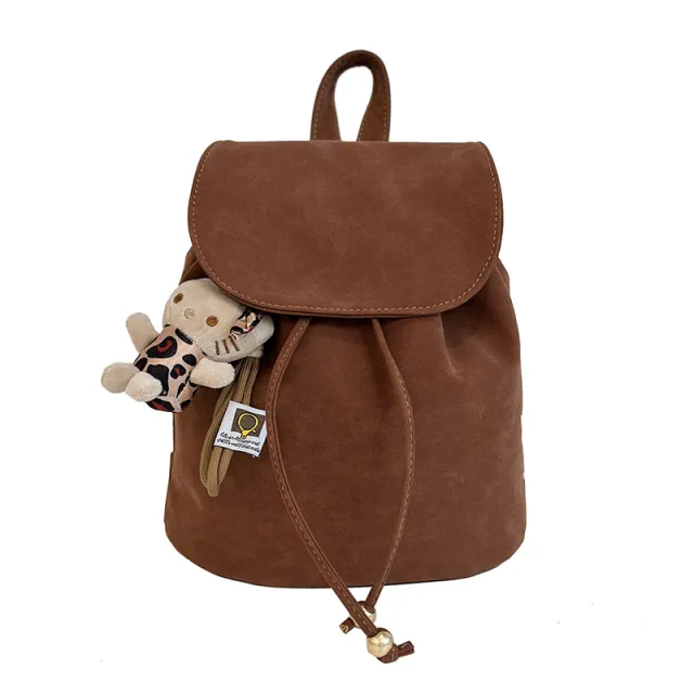 Retro Fashion Casual Women's Backpack Brown - Shop at LoveMi