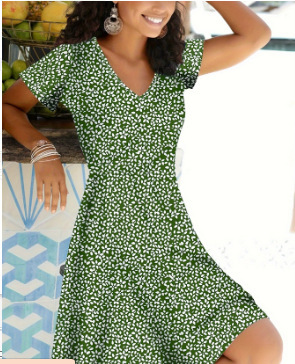 Women's Fashion Individual Casual Short Sleeve Dress Wq20Rm25411Y001 - Shop at LoveMi