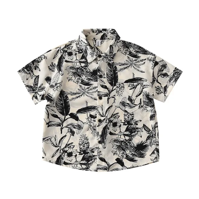 Family matching Resort style Printed Short sleeve Shirt For Beachwear Shirt 150Cm - Shop at LoveMi