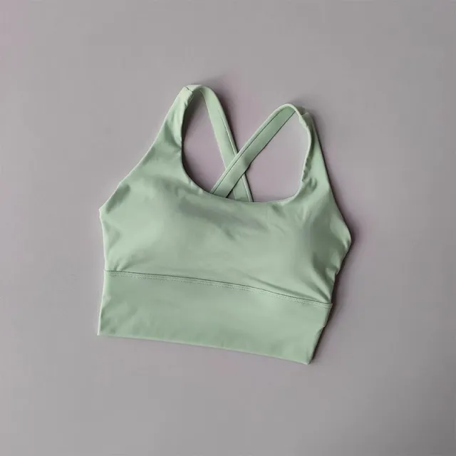 One piece Sports Underwear Breast Holding High strength Professional Shockproof Green - Shop at LoveMi