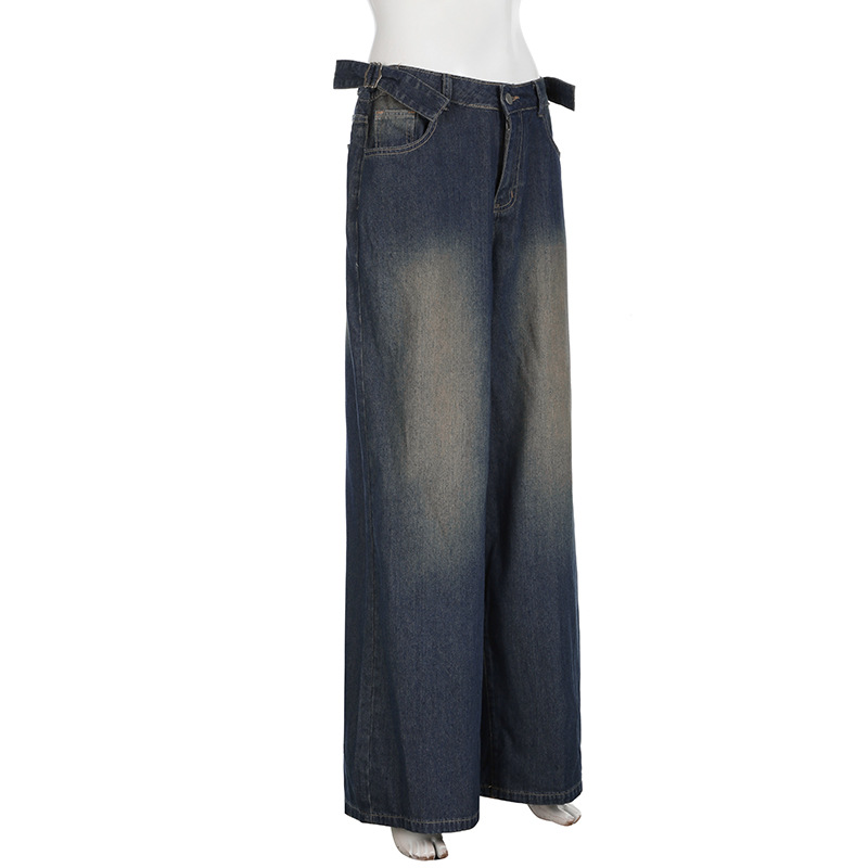 Title 18, Pantalon taille haute femme, droit et ample, st...