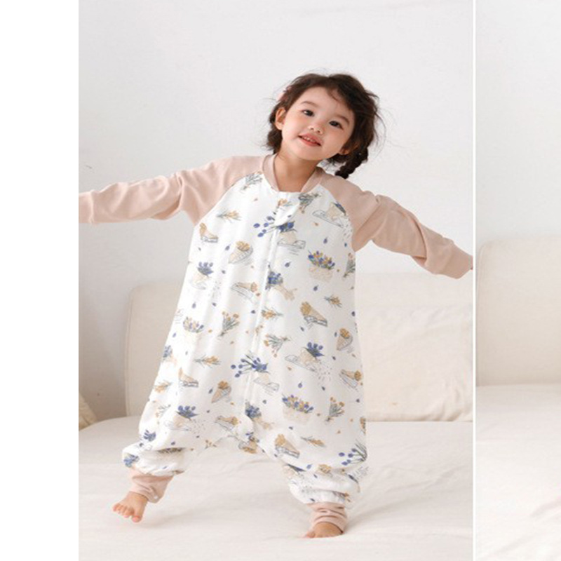 Baby Sleeping Bag Springsummer Bamboo Cotton Split-leg