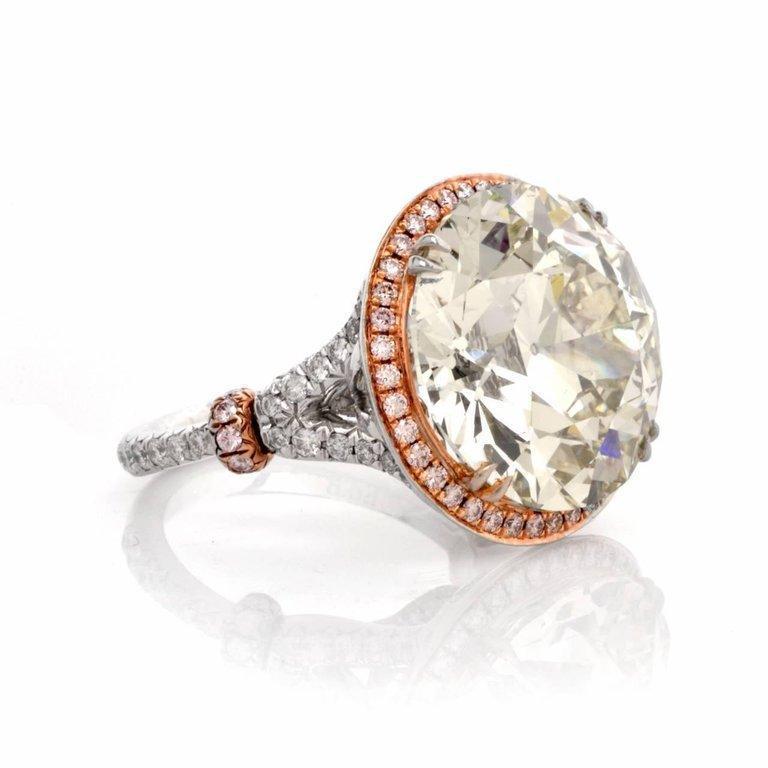 European And American Style Women's Gemstone Ring Rose Gold