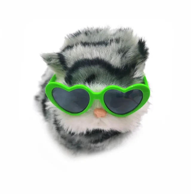 Dog Cat Pet Heart shaped Sunglasses Green - Shop at LoveMi