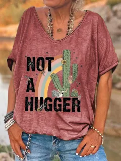 Women's Colored Cotton T-shirt - Pink - View 1