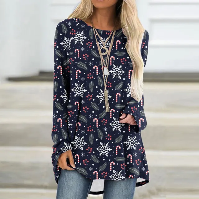 Women's Fashion Casual 3d Printing Round Neck Long Sleeve Top Rq238119 5Xl - Shop at LoveMi