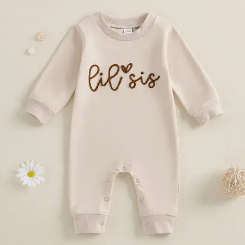 Baby Jumpsuit Girl Simple Onesie