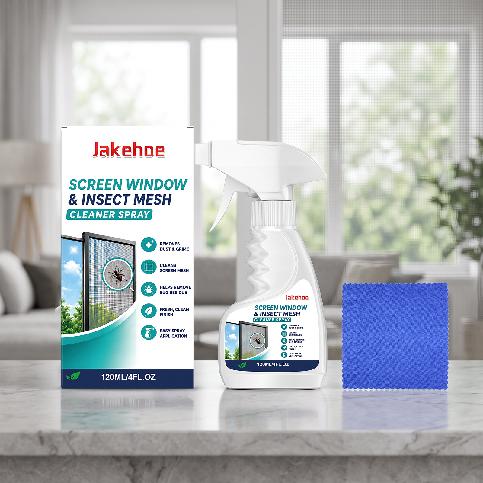 Window Screen Mesh Cleaning Spray