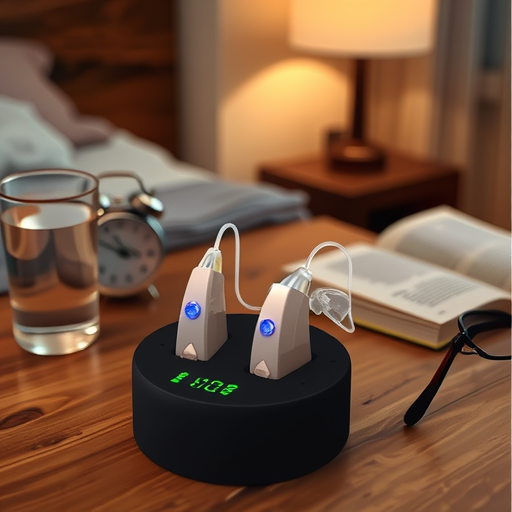 High-Power Ear-Hang Hearing Aid With Magnetic Charging