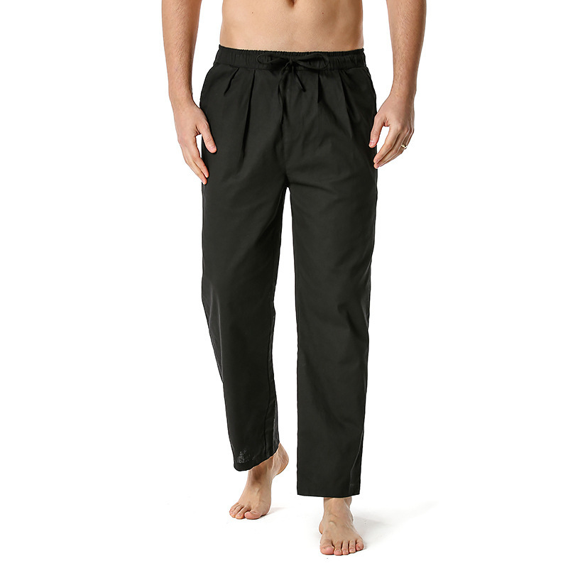 Non-stretch Cotton-linen Casual Regular-length Capri Pants For European And American Youth image 13