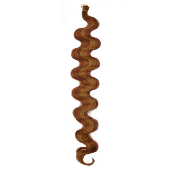 European And American Style Wig Wine Red Big Wave Chemical Fiber Braided Hair Crochet Hair Extension 27M30 - Shop at LoveMi