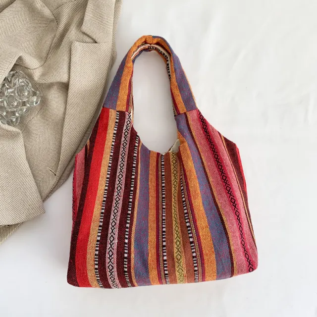 Simple Handbag Commuter Large Capacity Retro Personality Underarm Bag Red - Shop at LoveMi
