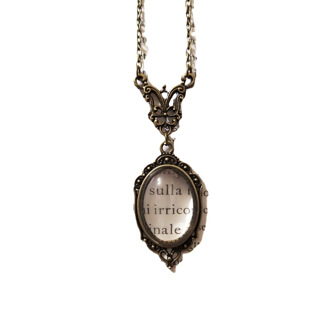 Enlarged Necklace Steampunk Necklace Gift For Book Lovers
