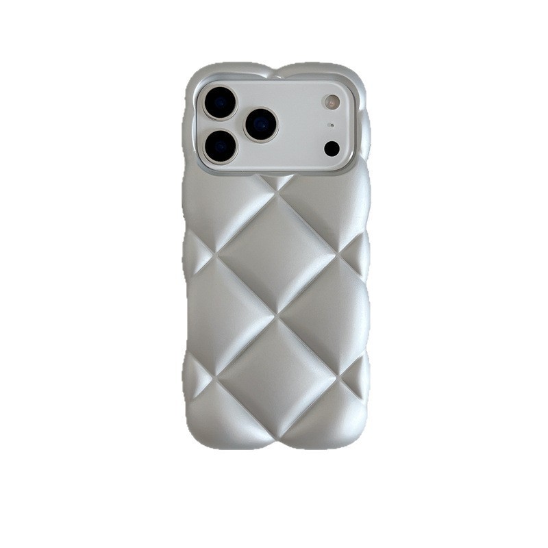 Leather Diamond Patterned Drop-proof Phone Case