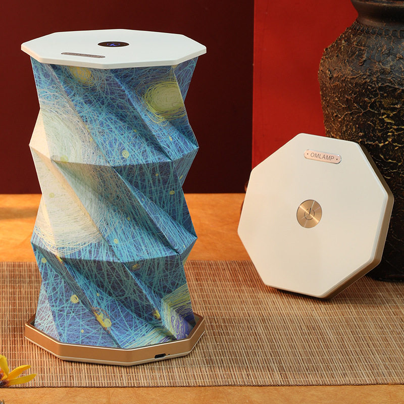 Creative Gift Folding Rotating Lamp