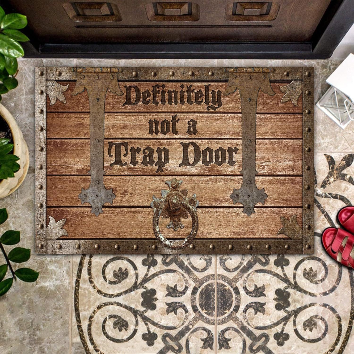 Washable Letter Bathroom Absorbent Floor Mat