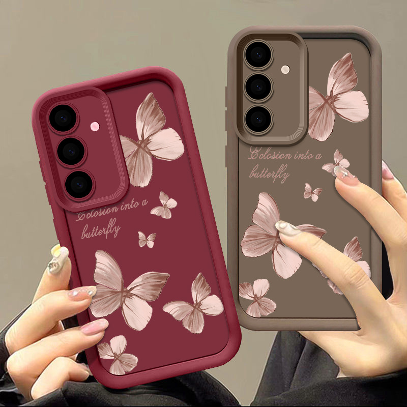 Anti-fall Ladder Graffiti Letter Painted Butterfly Phone Case - Image 2