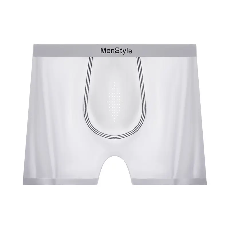 Satin Ice Silk Breathable Single-layer Bottom Crotch Seamless Boxers