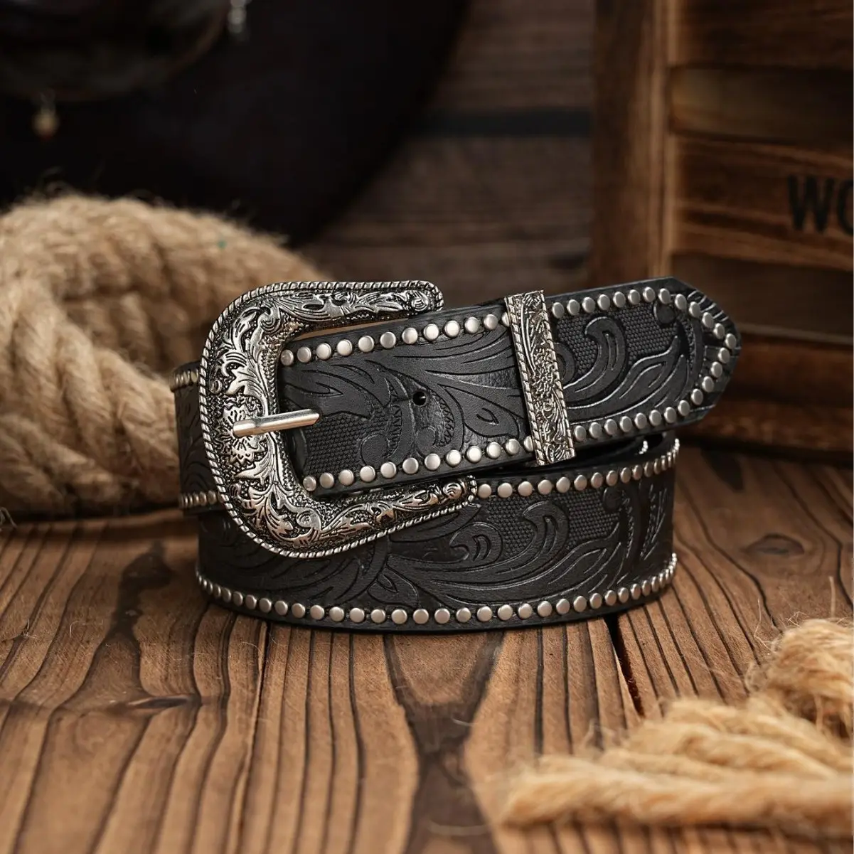Retro Western Cowboy Belt