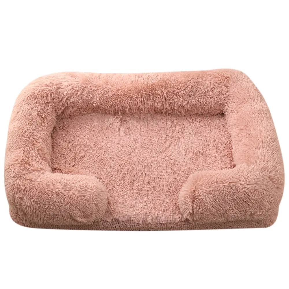 Plush Round Pet Bed Dog Winter