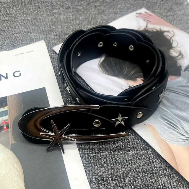Design Sense Niche XINGX Wide Belt Women's Decorative Accessories Skirt Waist tight Black - Shop at LoveMi