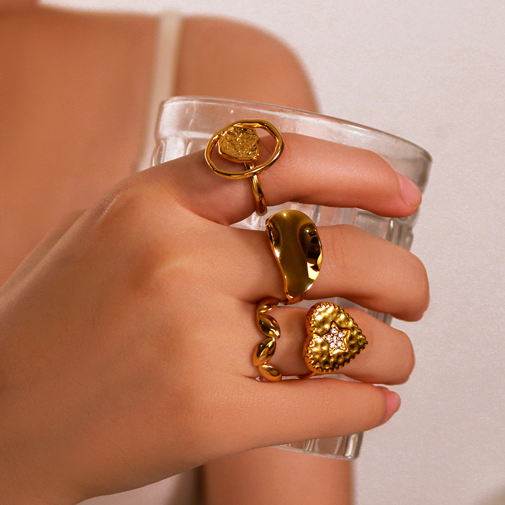 Overseas Sales Luxury High-End Heart-Shaped Ring Overseas Sales Luxury High-End Heart-Shaped Ring
